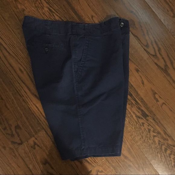 GAP Mens Flat Front Navy Blue Longer Length Chino Shorts Sz 34 - Picture 4 of 7